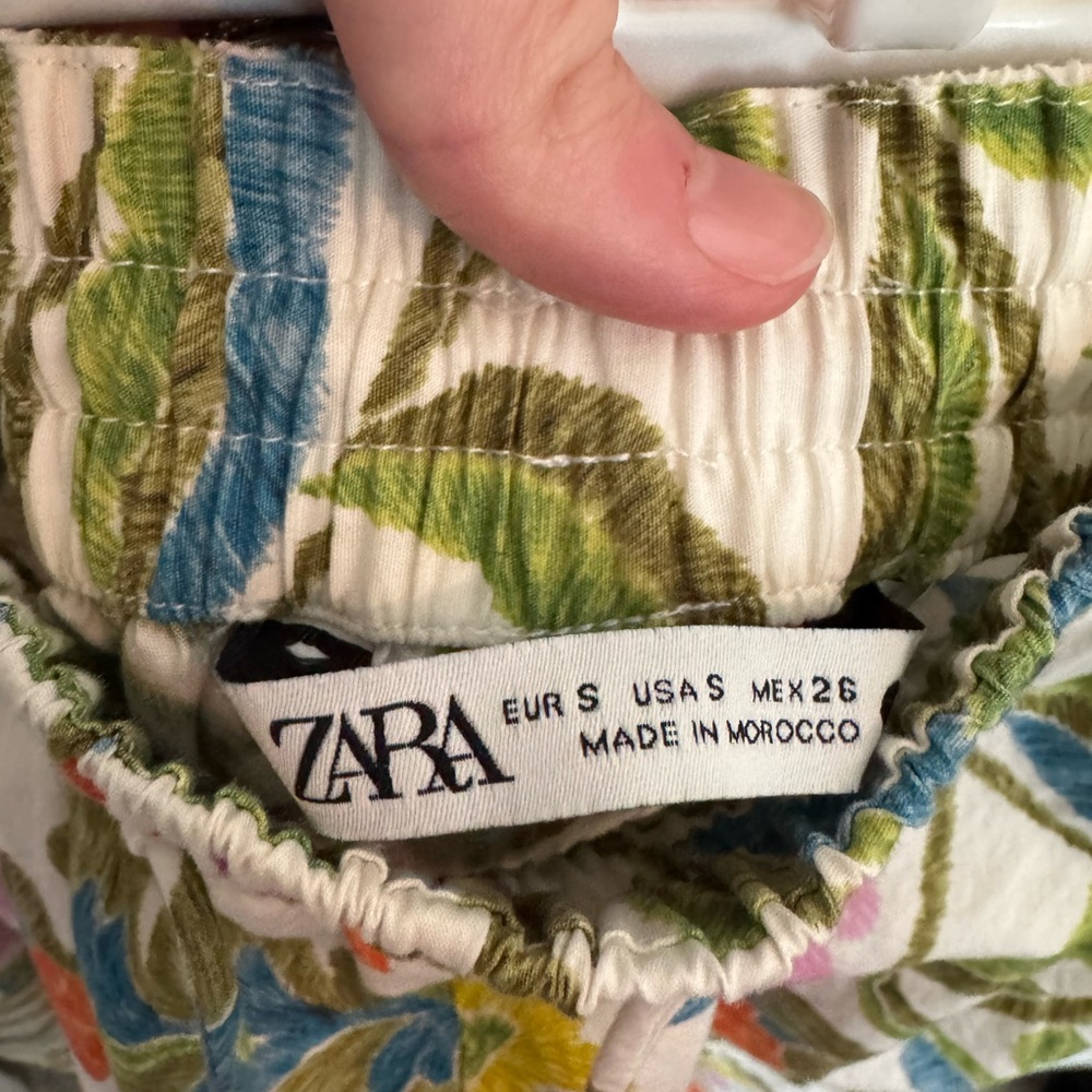 Zara Floral Print Women's Pants - Picture 5 of 5